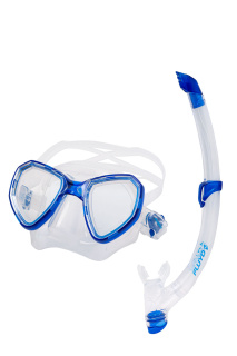 картинка Набор Salvimar маска MORPHEUS и трубка TIME SPLASH цвет голубой от магазина DivingWolf