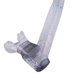 картинка Трубка Marlin Dry Lux clear прямая гофра от магазина DivingWolf