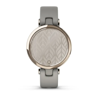 картинка Часы Garmin LILY Classic Edition Кремово-золотой безель с серым корпусом Braloba и итальянским кожаным ремешком от магазина DivingWolf