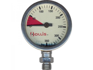 картинка Манометр Hollis, металл, 360бар (53мм) от магазина DivingWolf