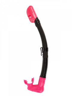 картинка Трубка САРГАН "НЕОС" сухая 2 клапана, черный силикон от магазина DivingWolf