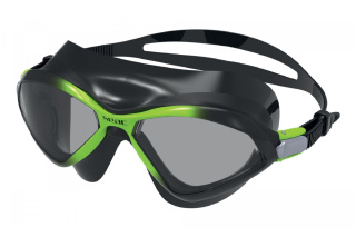 Очки маска для плавания SEAC SUB DIABLO BLACK/LIME, тонированные стекла