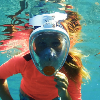 картинка Маска полнолицевая OCEANREEF ARIA Junior для сноркелинга(детский) от магазина DivingWolf