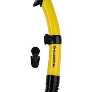 Трубка Scorpena J3 с двумя клапанами, жёлт.