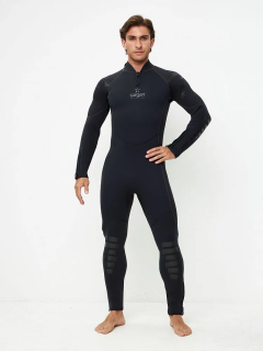 картинка Гидрокостюм Sargan "Black King 4/Zipp" Long Men 5 мм от магазина DivingWolf