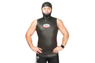 картинка Майка неопреновая C4 ULTRA HOOD 2 мм, со шлемом от магазина DivingWolf