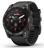 Garmin EPIX Pro (Gen 2) Sapphire Edition 51 мм,, титановый угольно-серый, DLC, черный силиконовый ремешок