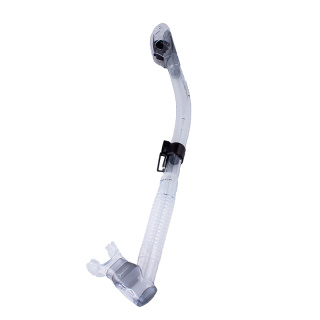 картинка Трубка Marlin Dry Lux clear прямая гофра от магазина DivingWolf