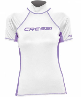 Футболка из лайкры с коротким рукавом Cressi Rash Guard женская, L (42), белая