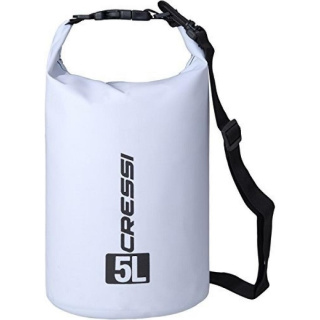 Гермомешок CRESSI с лямкой DRY BAG 5  литров, белый