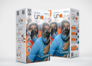 картинка Маска полнолицевая OCEANREEF UNO для сноркелинга от магазина DivingWolf