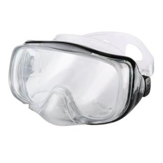 Маска Tusa Impex 3D Hyperdry, прозрачный силикон/черный