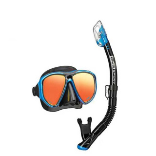 картинка Комплект TUSA UC-2425 Black Series (маска+трубка) зерк. линзы от магазина DivingWolf