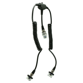 картинка Cable Double Sync Cord 5 pin Nikonos синхрокабель 5 пиновый для подключения двух вспышек от магазина DivingWolf