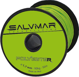 картинка Линь Salvimar Polyester, Ядовито-Зеленый ø 1.7 мм., 90 кг., 50 м. от магазина DivingWolf