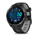 Garmin FORERUNNER 965 черные, темно-серый DLC титановый безель, с черным ремешком