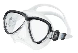 Маска Tusa Intega, TS M2004 BK черный/прозрачный силикон