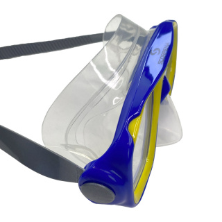 картинка Маска подростковая Scorpena, сине-жёлтая от магазина DivingWolf