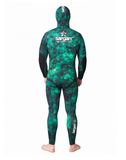 Гидрокостюм Sargan Миметик Калан 3.0 (5 мм, открытая пора/лайкра, зелёный камуфляж) XXXL