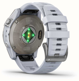 картинка Часы Garmin EPIX Pro (Gen 2) Sapphire Edition 47 мм, титановый, белый DLC, белый ремешок от магазина DivingWolf