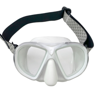 картинка Маска Scorpena M3 белая, с двумя ремешками от магазина DivingWolf