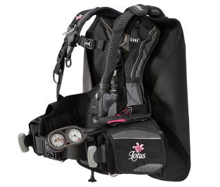 картинка Жилет-компенсатор LOTUS ( Black/Pink) от магазина DivingWolf