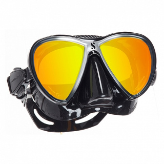 картинка Маска Scubapro Synergy Twin Mirror черный силикон от магазина DivingWolf