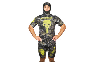 картинка Майка EPSEALON SKULL TACTICAL CAMO 2.5 мм, шлем/короткие рукава от магазина DivingWolf