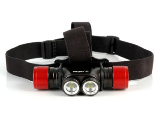 картинка Фонарь подводный Налобный Sargan "Night Star" 900 люмен, 2 диода холодный свет от магазина DivingWolf