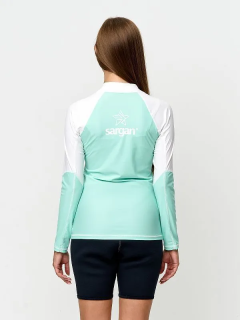 картинка Футболка рашгард лонгслив Sargan Скелетон-Сап UPF 50+ женская от магазина DivingWolf