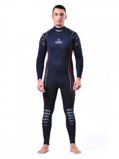 картинка Гидрокостюм Sargan "Nero" Long men 5 мм красная отстрочка от магазина DivingWolf