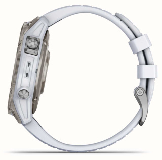 картинка Часы Garmin EPIX Pro (Gen 2) Sapphire Edition 47 мм, титановый, белый DLC, белый ремешок от магазина DivingWolf