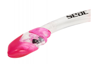 картинка Трубка SEAC SUB TRIBE DRY CLEAR/PINK от магазина DivingWolf