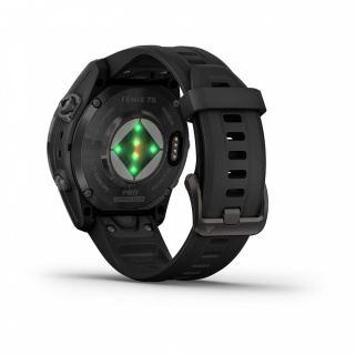 картинка Часы Garmin FENIX 7S PRO Sapphire Solar титановый угольно-серый DLC с силиконовым ремешком от магазина DivingWolf