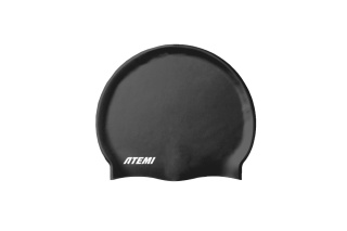 Шапочка для плавания Atemi Big silicone Cap Deep black