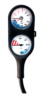 картинка Консоль 2-х приборная STANDART (манометр/глубиномер) от магазина DivingWolf