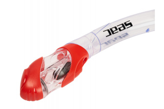 картинка Трубка SEAC SUB REVERSE DRY CLEAR/RED от магазина DivingWolf