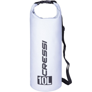 картинка Гермомешок CRESSI с лямкой DRY BAG  белый 10 литров от магазина DivingWolf