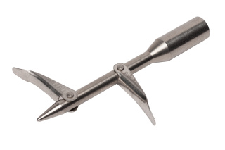 картинка Наконечник из нержавеющей стали с 2-мя короткими разнесенными флажками от магазина DivingWolf